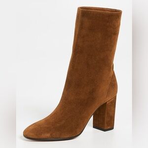 Aquazzura Boogie Bootie Brown Suede sz 8.5 Italy